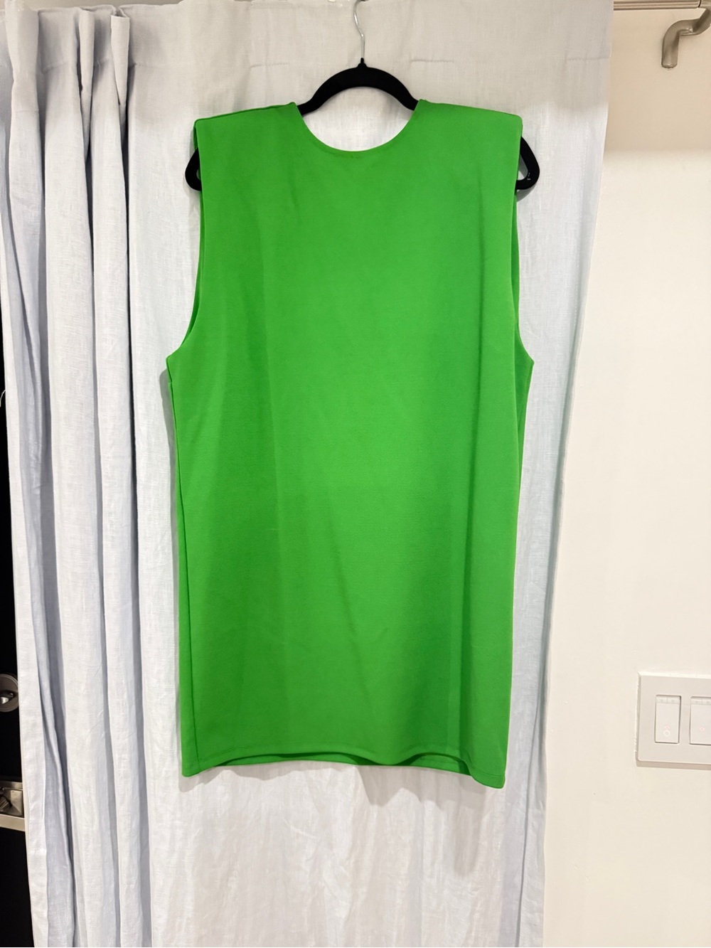 H&M Green Deep V-back Sleeveless Women's Dress H&M Edition. NWT. Size XS